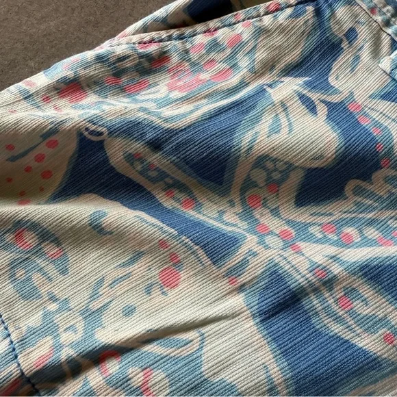 Lilly Pulitzer Blue & Pink Seashell Callahan Shorts Size 2 - Picture 6 of 8
